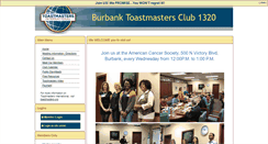 Desktop Screenshot of burbanktoastmasters.org